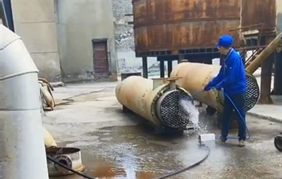 Μηχανή Υδροβολής Εναλλάκτη Θερμότητας
